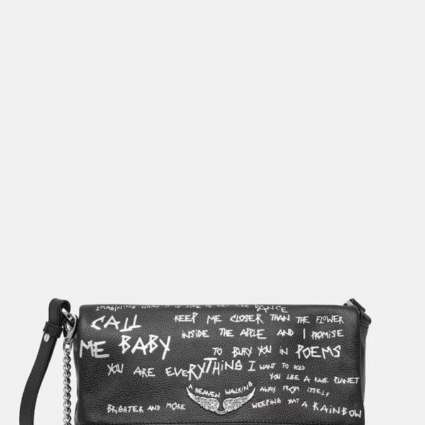 Δερμάτινη τσάντα ZADIG&VOLTAIRE ROCKY II GRAFFITI