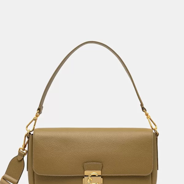 Coccinelle Δερμάτινη τσάντα Coccinelle C-ME LOCK