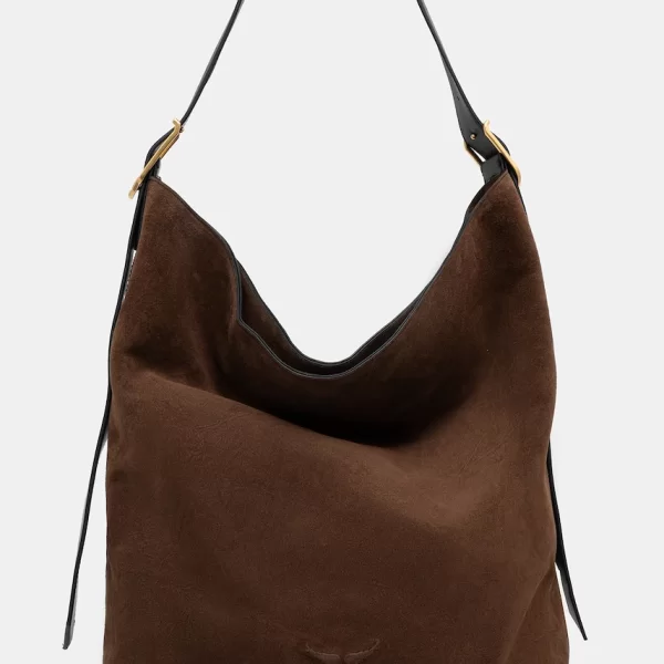 Τσάντα σουέτ ZADIG&VOLTAIRE JANE HOBO XL SUEDE