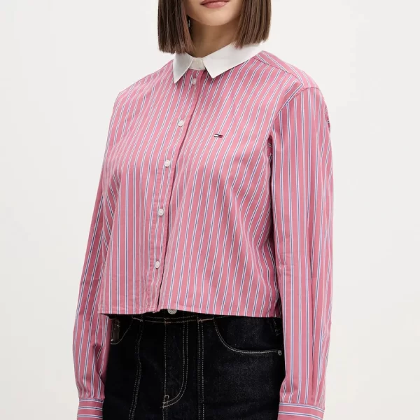 Βαμβακερό πουκάμισο Tommy Jeans