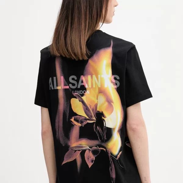 Βαμβακερό μπλουζάκι AllSaints BLAZE