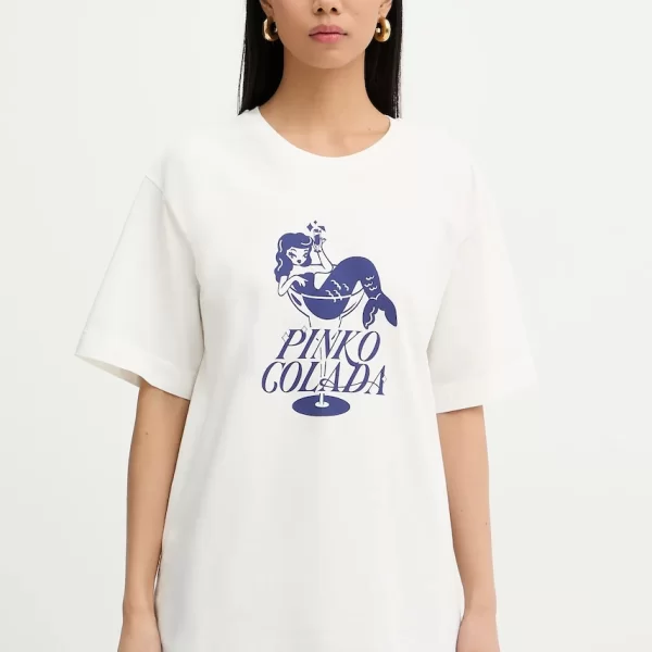 Βαμβακερό μπλουζάκι Pinko