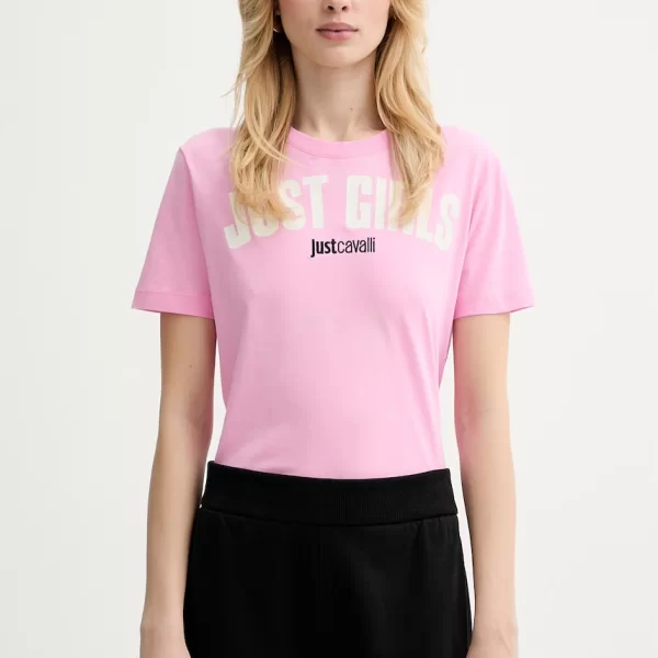 Βαμβακερό μπλουζάκι Just Cavalli