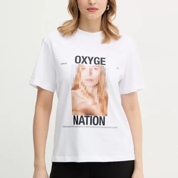 Βαμβακερό μπλουζάκι Patrizia Pepe