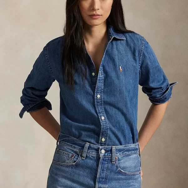 Τζιν πουκάμισο Polo Ralph Lauren