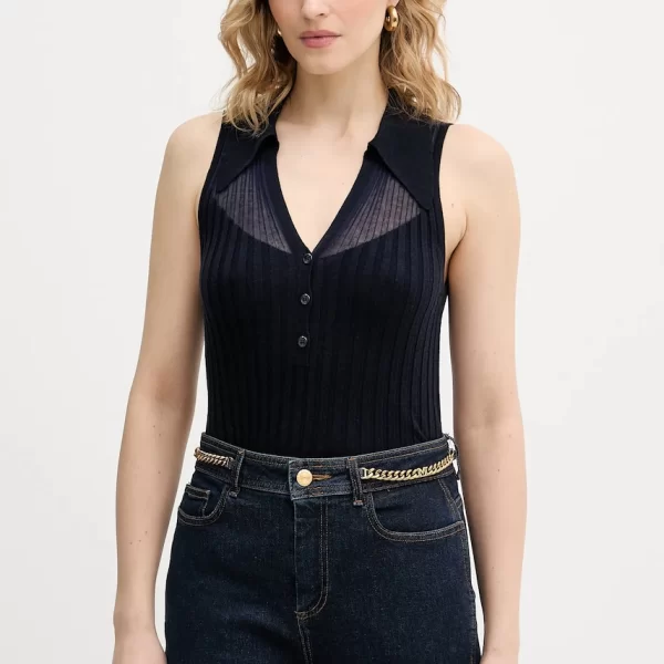 Top με προσθήκη μαλλιού Pinko