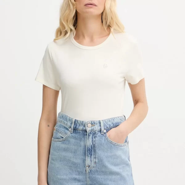 T-shirt από μείγμα μεταξιού BOSS Eventsa9