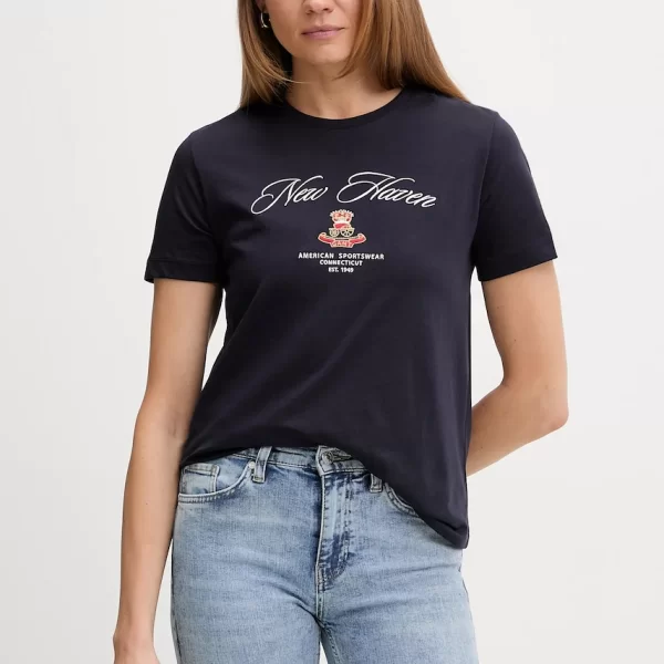 Βαμβακερό μπλουζάκι Gant