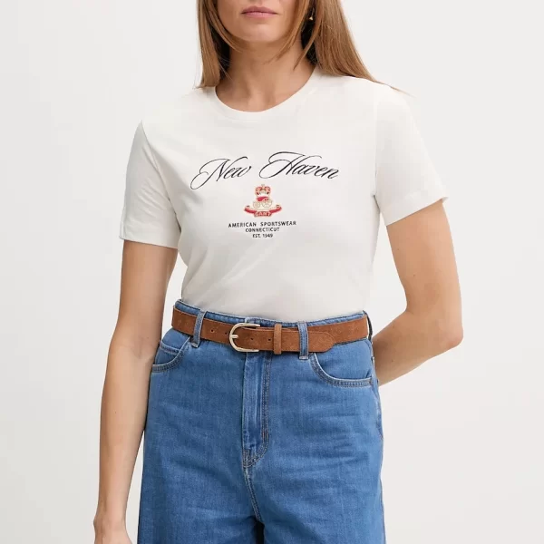 Βαμβακερό μπλουζάκι Gant