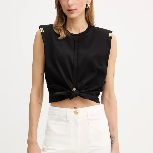 ELISABETTA FRANCHI Βαμβακερή μπλούζα Elisabetta Franchi