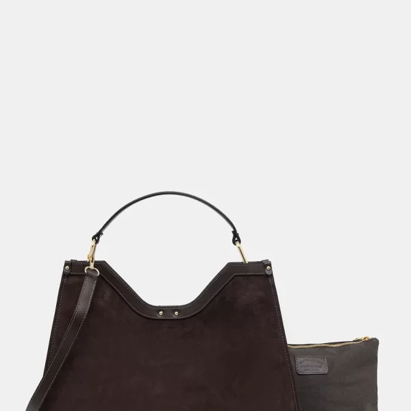 Answear Lab Τσάντα σουέτ Answear.LAB