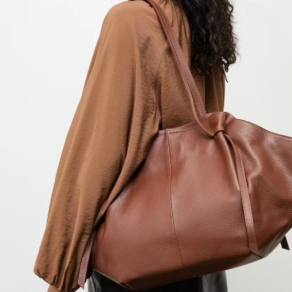 Answear Lab Δερμάτινη τσάντα Answear.LAB