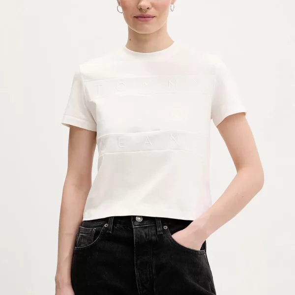 Βαμβακερό μπλουζάκι Tommy Jeans