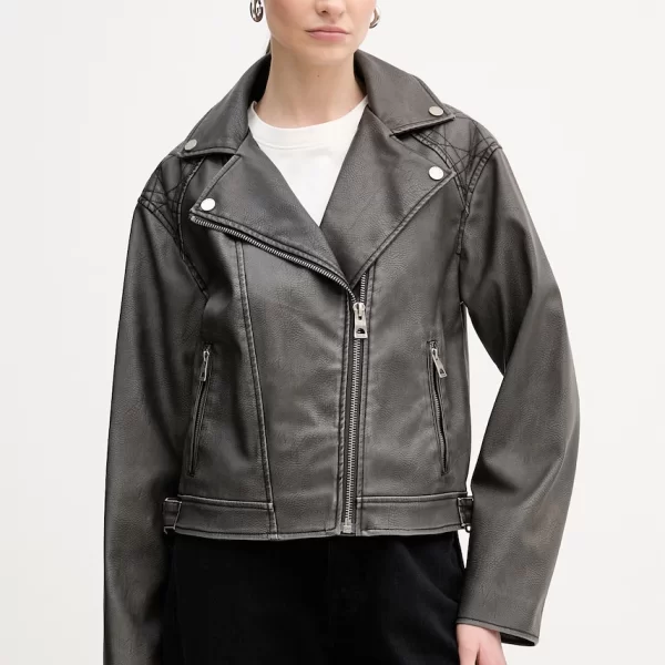 Δερμάτινο μπουφάν Guess NADA