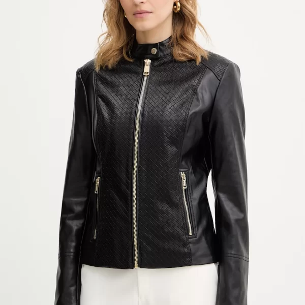 Δερμάτινο μπουφάν Guess CLAUDINE