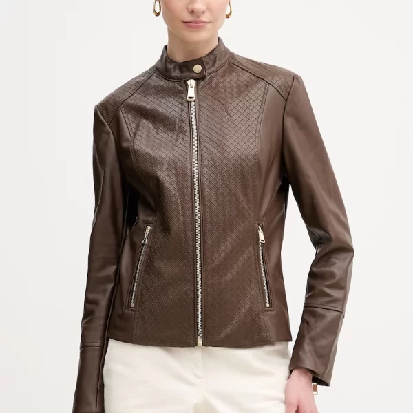 Δερμάτινο μπουφάν Guess CLAUDINE