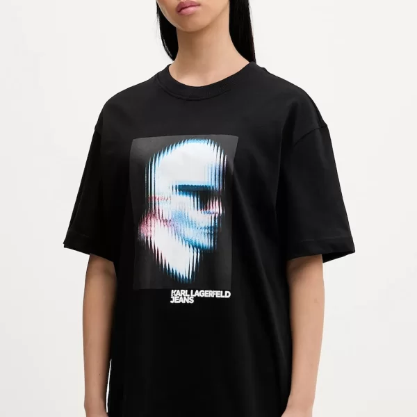 Βαμβακερό μπλουζάκι Karl Lagerfeld Jeans