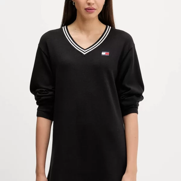 Βαμβακερό φόρεμα Tommy Jeans