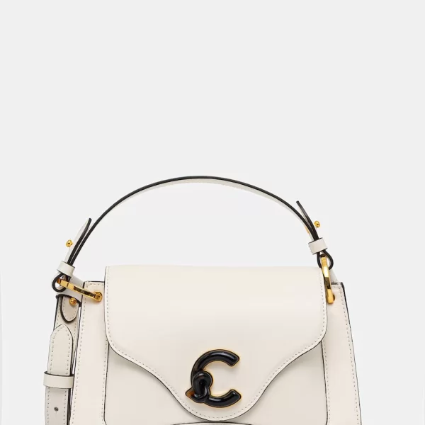 Coccinelle Δερμάτινη τσάντα Coccinelle C-ME CALF&MARB