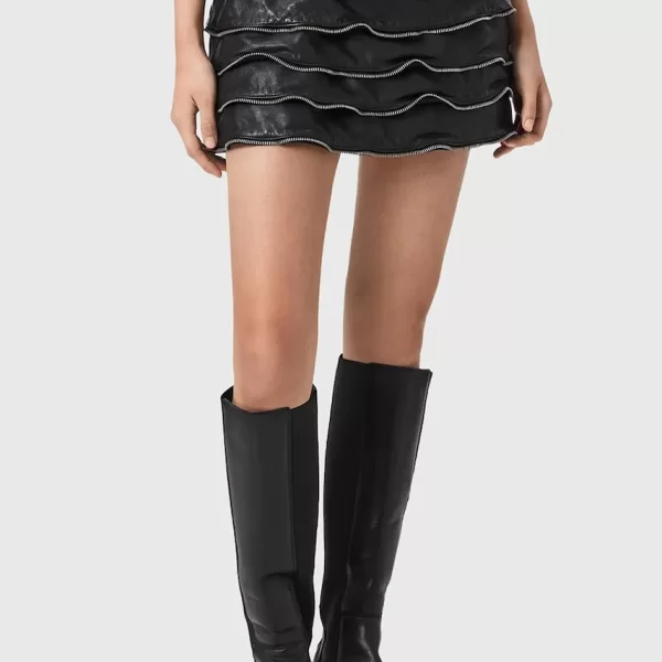 Δερμάτινη φούστα AllSaints EMARA