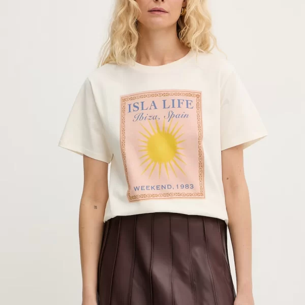 WEEKEND MAX MARA Βαμβακερό μπλουζάκι Weekend Max Mara PANTERA