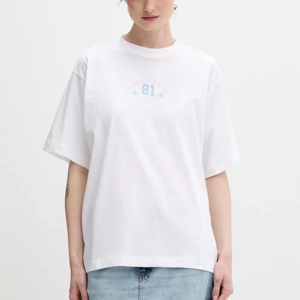 guess jeans Βαμβακερό μπλουζάκι Guess Jeans