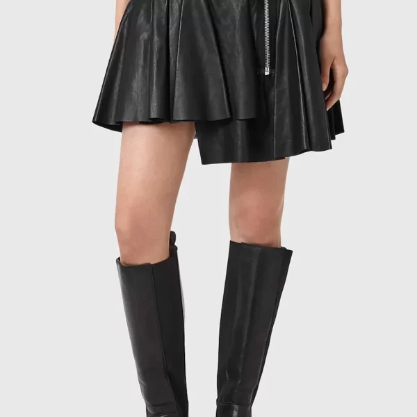 Δερμάτινη φούστα AllSaints IRINA