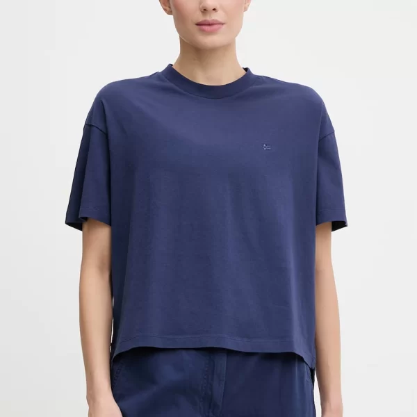 Βαμβακερό μπλουζάκι Napapijri AURORA