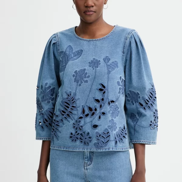 Βαμβακερή μπλούζα MUNTHE BRAMBLE