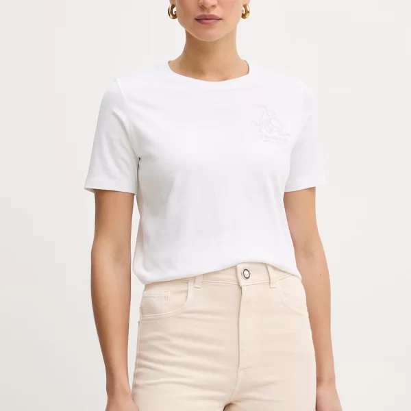 Βαμβακερό μπλουζάκι Trussardi