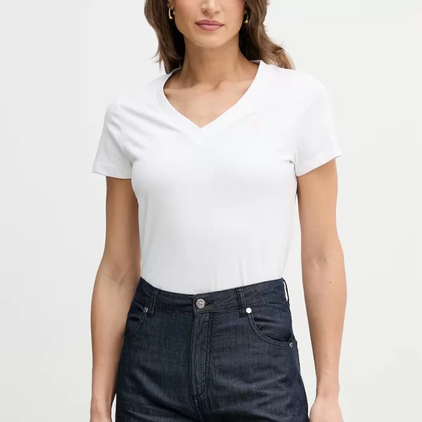 Βαμβακερό μπλουζάκι U.S. Polo Assn. V-NECK