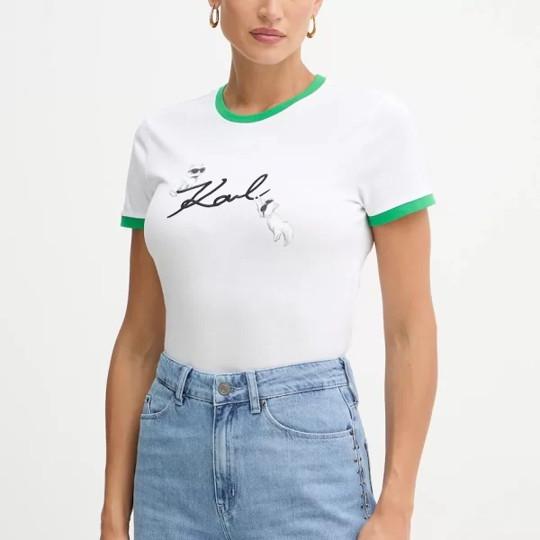 Karl Lagerfeld Βαμβακερό μπλουζάκι Karl Lagerfeld IKON