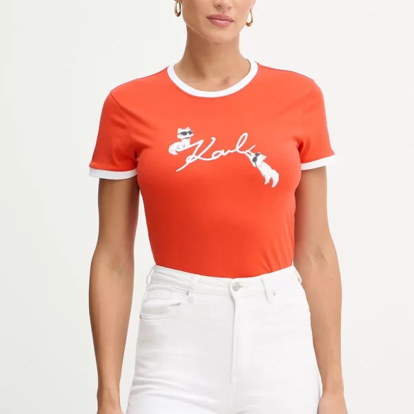 Karl Lagerfeld Βαμβακερό μπλουζάκι Karl Lagerfeld IKON