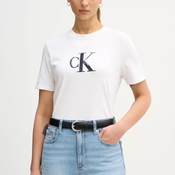 Βαμβακερό μπλουζάκι Calvin Klein Jeans