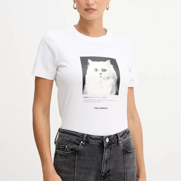 Karl Lagerfeld Βαμβακερό μπλουζάκι Karl Lagerfeld