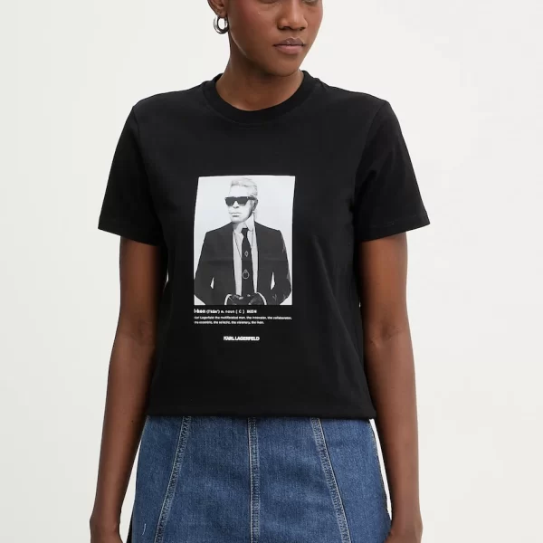 Karl Lagerfeld Βαμβακερό μπλουζάκι Karl Lagerfeld