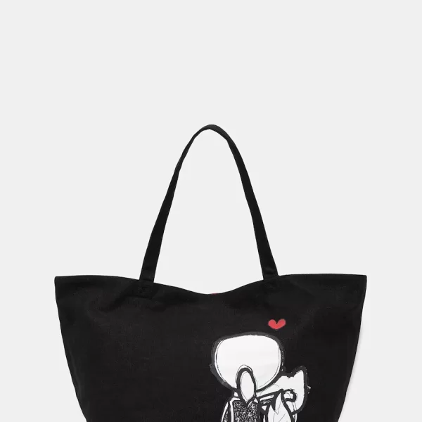 Karl Lagerfeld Βαμβακερή τσάντα Karl Lagerfeld IKON