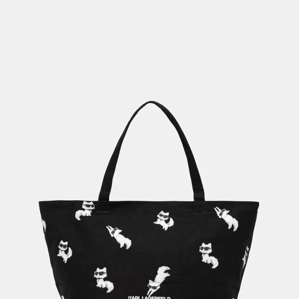 Karl Lagerfeld Βαμβακερή τσάντα Karl Lagerfeld IKON