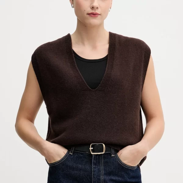 Μάλλινο γιλέκο Sandro Ferrone