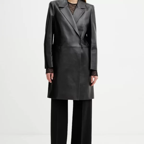 Boss Δερμάτινο παλτό BOSS Bashinah