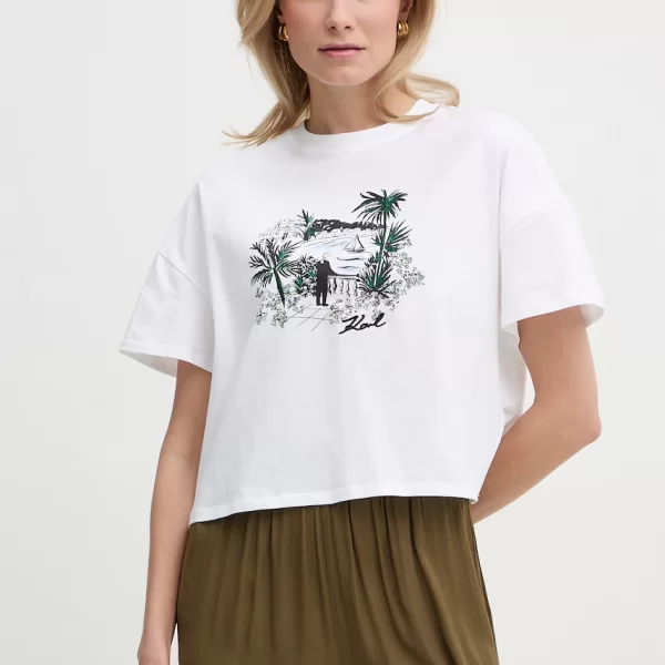 Karl Lagerfeld T-shirt Γυναικείο βαμβακερό