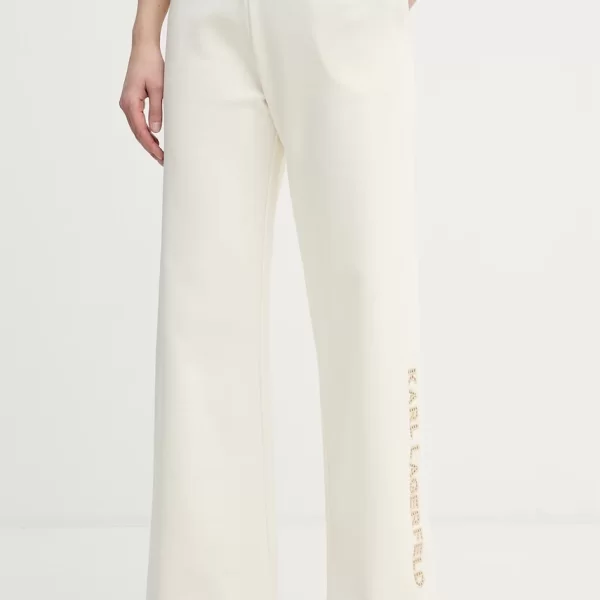 Karl Lagerfeld Παντελόνι γυναικείο βαμβακερό