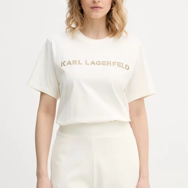 Karl Lagerfeld Karl Lagerfeld T-shirt γυναικείο βαμβακερό
