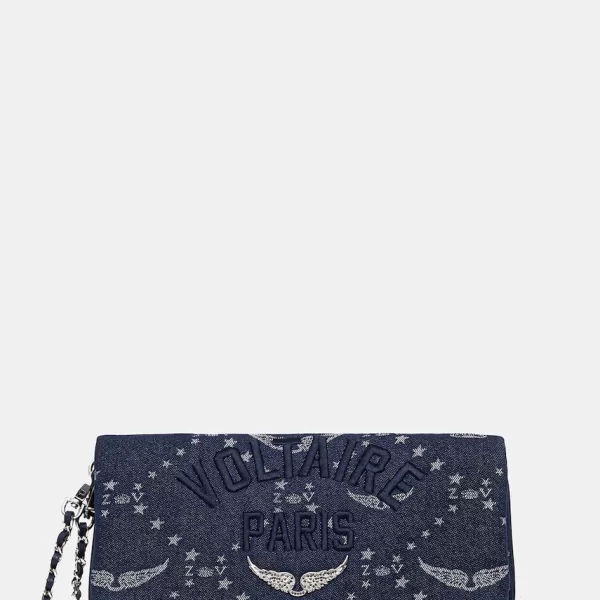 Zadig & Voltaire Τσάντα ZADIG&VOLTAIRE ROCK DENIM MONOGRAM