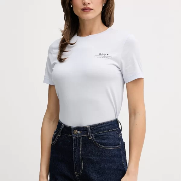 Gant T-shirt Γυναικείο βαμβακερό