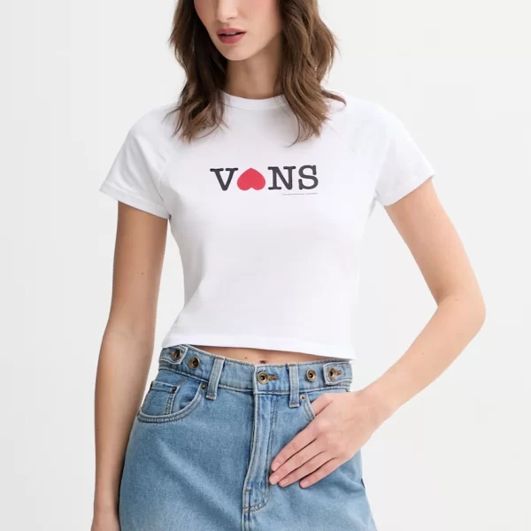 Vans crop top γυναικείο βαμβακερό