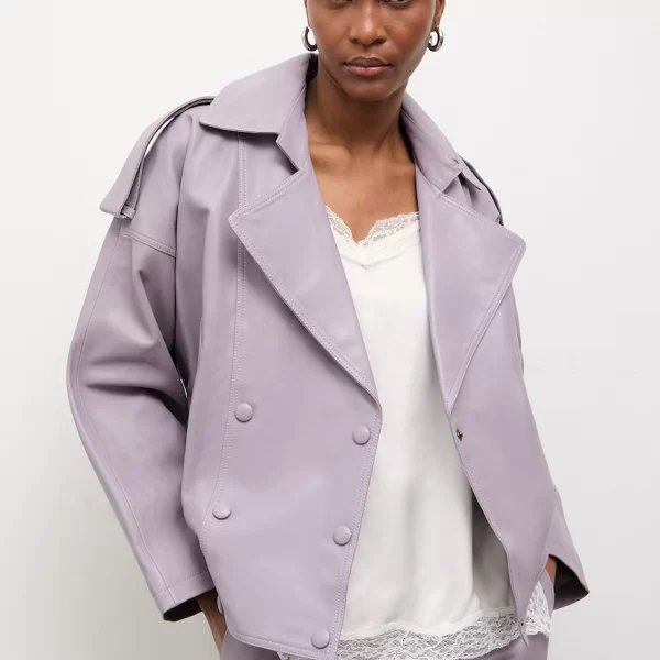 Answear Lab Answear.LAB Μπουφάν γυναικείο δερμάτινο από την Unscripted collection