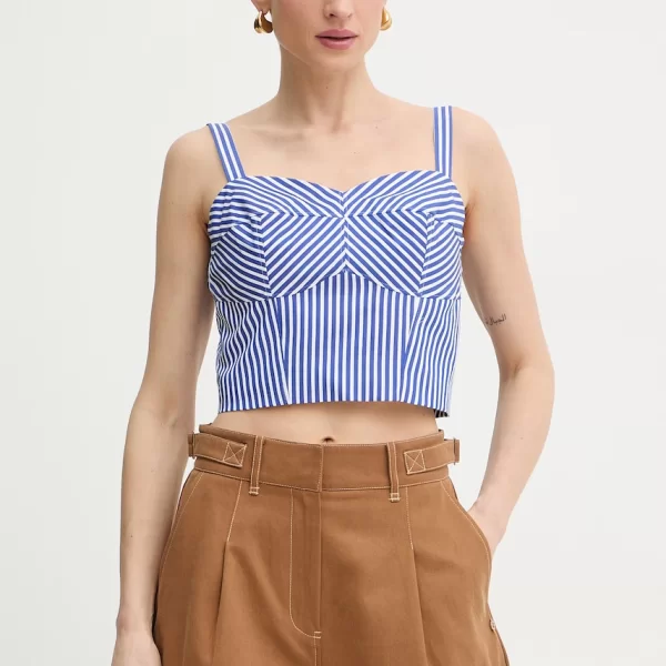 Guess Τοπ crop top Γυναικείο Βαμβακερό TECLA