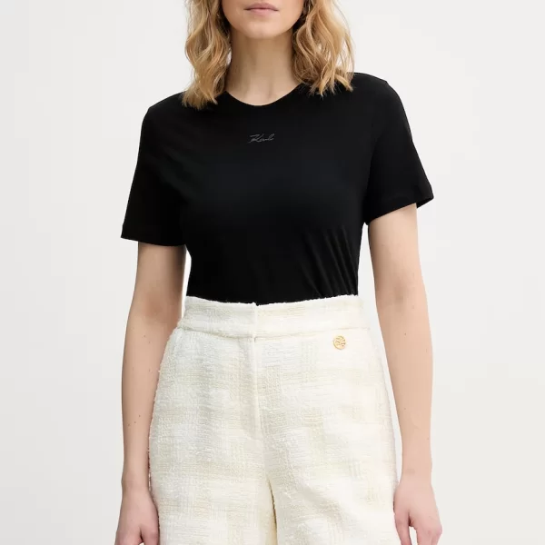 Karl Lagerfeld basic t-shirt γυναικείο βαμβακερό