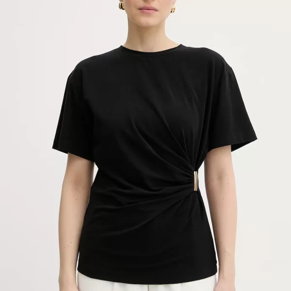 Pinko Τοπ T-shirt γυναικείο βαμβακερό με ελαστάν